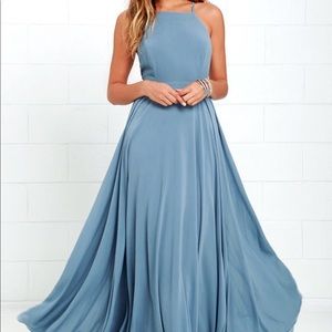 Formal light blue floor length dress!